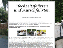 Tablet Screenshot of koelner-kutschen.de